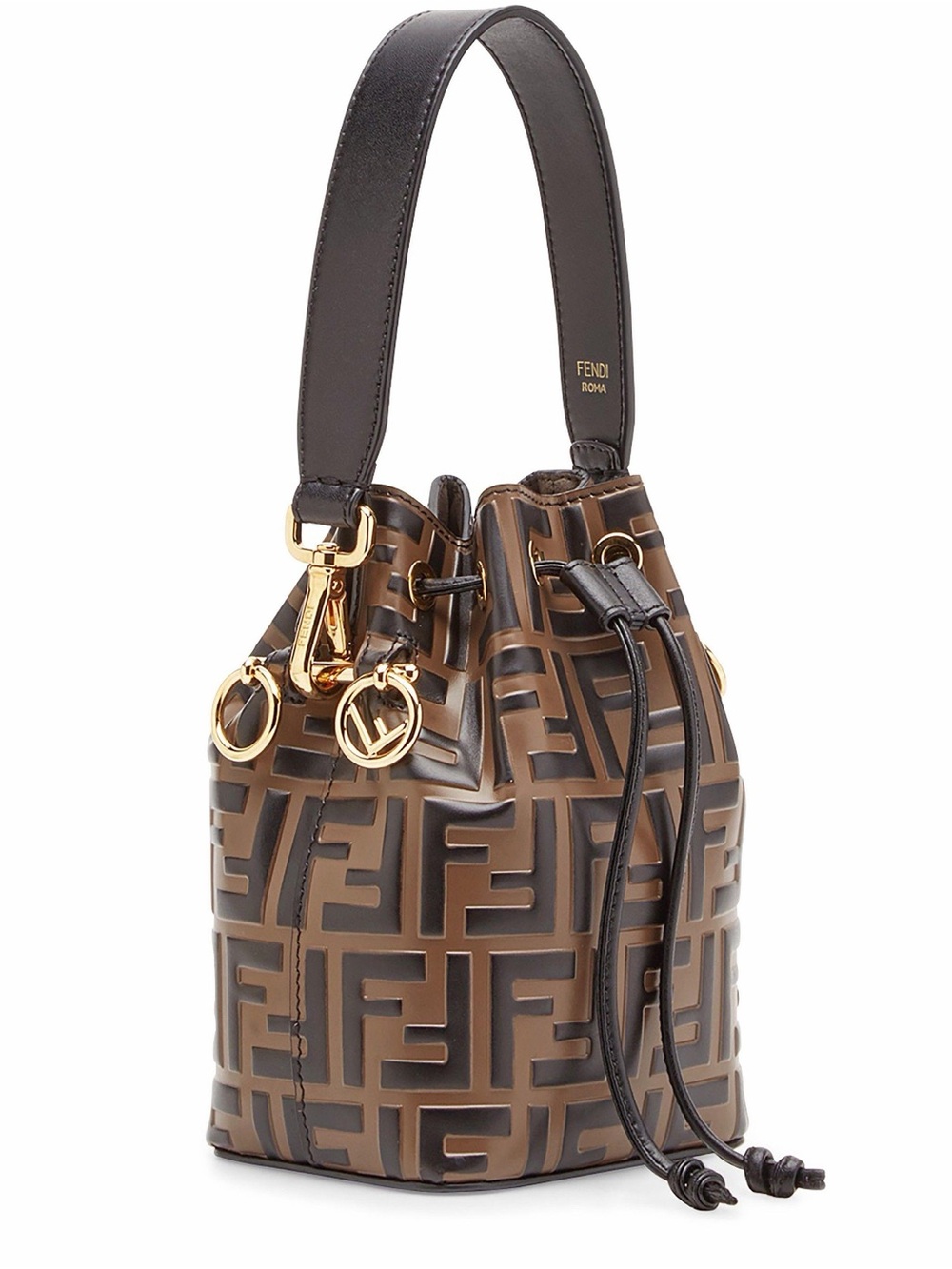 Fendi Mon Tresor brown leather mini-bag